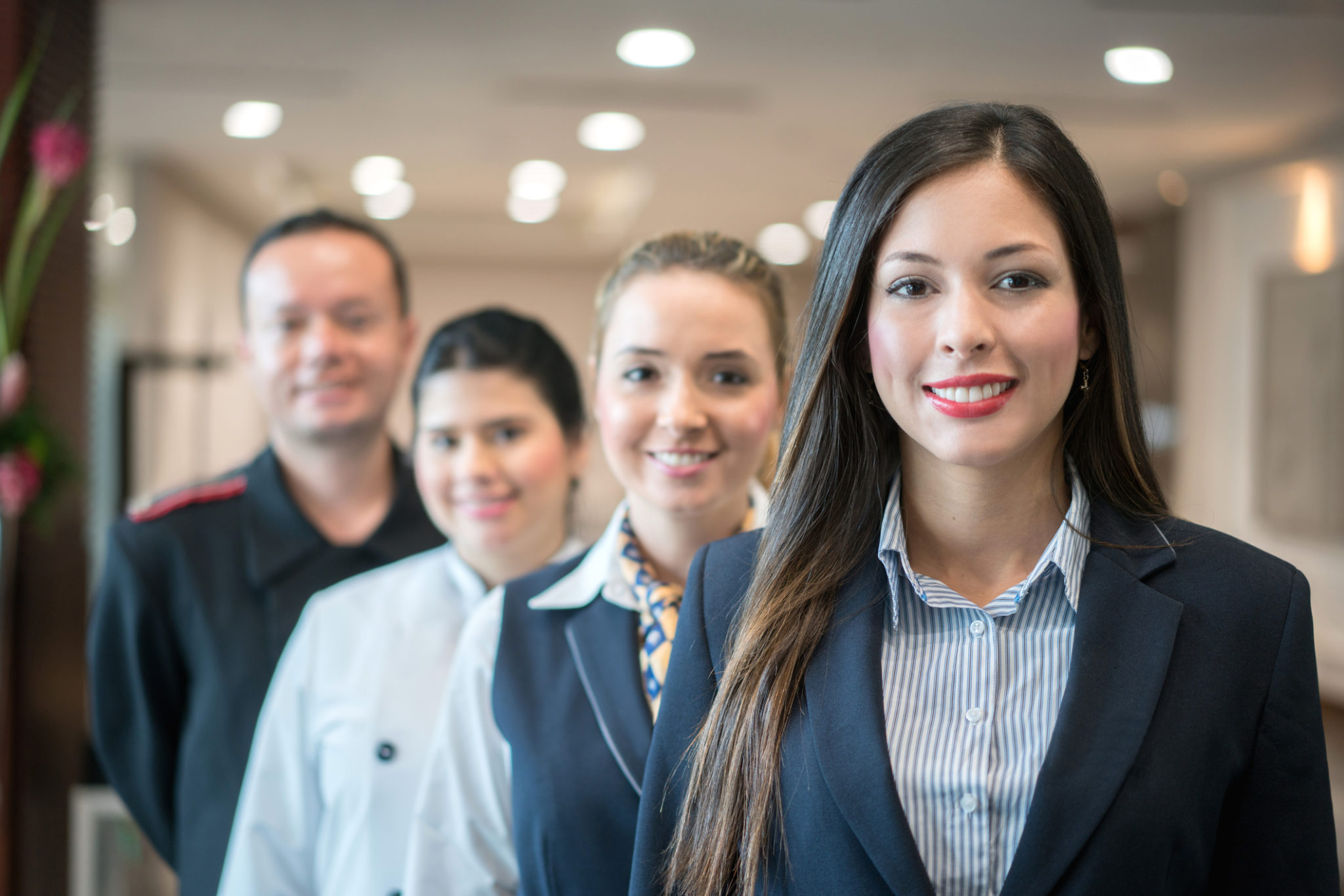 photogenic hotel staff